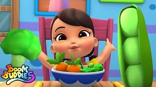 Canção dos vegetais | Desenho animado | Musica infantil | Boom Buddies Portugues | Educação