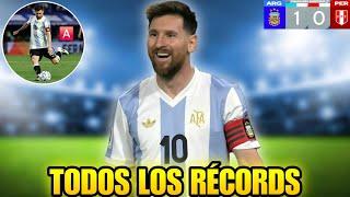  TODOS los RÉCORDS HISTÓRICOS que MESSI rompió con su ASISTENCIA contra PERÚ en la ELIMINATORIAS 