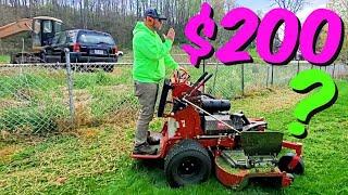 $200 Neglected Property Overgrown Grass Cutting was Oddly Satisfying