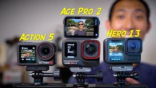 到底哪一台運動相機是2024年最好用? Insta360 Ace Pro 2 vs DJI Osmo Action 5 vs GoPro Hero 13 @thePierreLiu @insta360