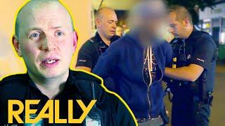 Man Throws Chair at Woman Then Spits at Officers | Cops UK: Bodycam Squad