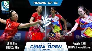 LIVE SCORE | LI Yi Jing /LUO Xu Min vs Pearly TAN /THINAAH Muralitharan | China Open 2024 Badminton