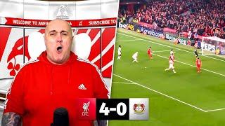 LIVERPOOL FAN REACTS TO LIVERPOOL 4-0 BAYER LEVERKUSEN HIGHLIGHTS