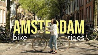 An afternoon in Amsterdam - Part II | Jordaan Neighborhood | Vondelpark | Bike tours 4k