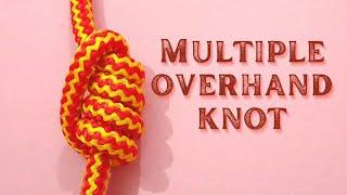 Easy multiple overhand knot / try knot and craft