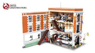 Lego Ghostbusters Headquarters MOC V1 & V2 - with Lights & Interior