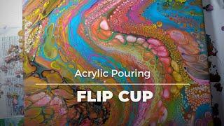 Acrylic Pouring Flip Cup Fluid - New Colors - New Canvas - AF Nr. 27: Relax