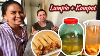 FILIPINA WIFE COOK LUMPIA AND RUSSIAN KOMPOT(КОМПОТ) FOR RUSSIAN HUSBAND | The Zinovev’s