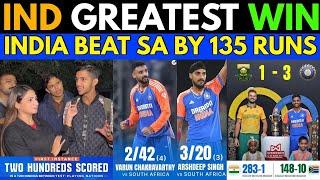 INDIABEAT SABY 135 RUNS | TILAK 4 INNINGS 280 RUNS | CHAK DE INDIA | PAK REACTIONS