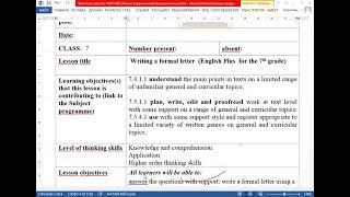 Қысқа мерзімді сабақ жоспарының талдауы #short term plan #English #how to write short term plan