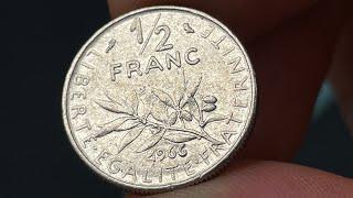 1966 France 1/2 Franc Coin • Values, Information, Mintage, History, and More