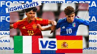 Highlights: Italia-Spagna 0-2 | Under 17 | Amichevole