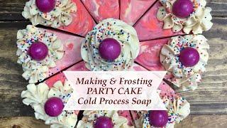 Making & Frosting CP Soap PARTY CAKE   & CUPCAKES   | Ellen Ruth Soap