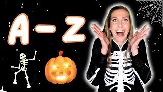 ABC Halloween Phonics Song  | A to Z Letter Sounds and Words! |  Learn the Alphabet & Phonics