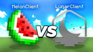 EL NUEVO MELON CLIENT vs LUNAR CLIENT NO PREMIUM 2021 *DUPLICA TUS FPS EN MINECRAFT* 1000FPS & 0 LAG