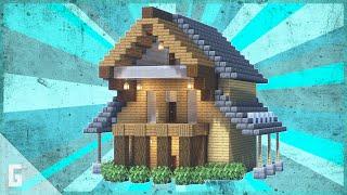 Large Three Floor Wooden Cabin Tutorial | Minecraft