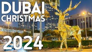 DUBAI Beautiful in Christmas |4K| Dubai Downtown Walking tour 2024 