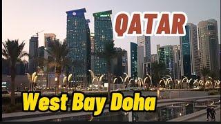 Stunning WEST BAY DOHA QATAR NIGHT WALK