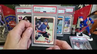 PSA Grading Hockey Card Blind Reveal 1980's 