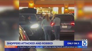 Shoppers in Commerce attacked, robbed in parking lot