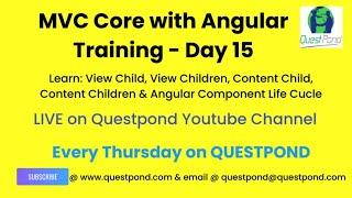 MVC Core with Angular Training | MVC Core with Angular Training | .NET Core | MVC Core