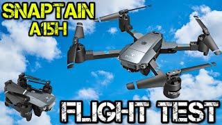 Snaptain A15H Foldable 1080p Camera Drone Flight Test and Review