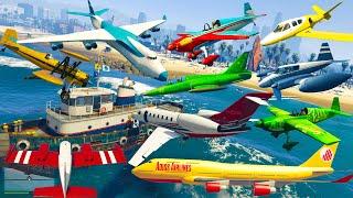 GTA V: Every Airplanes Falling to Boats Best Extreme Longer Crash and Fail Compilation