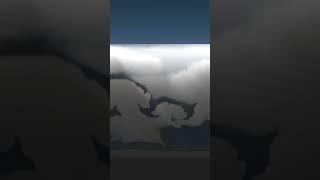 Severe cumulonimbus thunderstorms | 2d weather sandbox #cumulonimbus #sandbox #fypシ゚viral #fyp