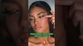 Best hazel colored contact lenses for dark brown eyes - Opulent Lenses hazel green