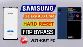 Finally New Method | Samsung A03 | A03 Core Hard Reset And FRP Bypass Android 12 /13  Without Pc