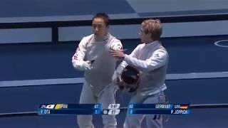 日本×ドイツ　フェンシング団体準決勝 神の6秒間