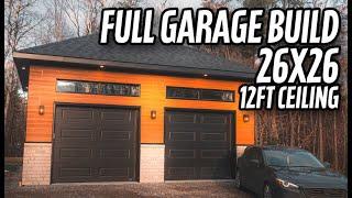 My First Time Building A Garage! *Timelapse*  [Full Video Start to Finish]