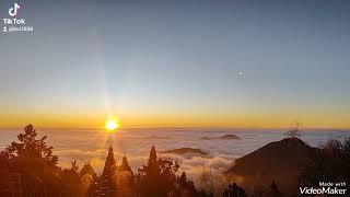 阿里山公路89.5k傷心山夕陽雲海（正確是：香雪山）