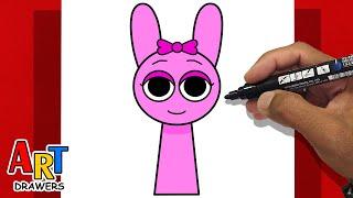 How To Draw Pink - INCREDIBOX SPRUNKI 🩷🩷🩷