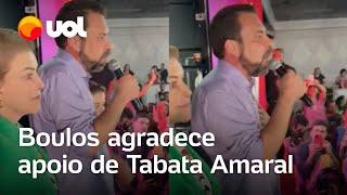 Boulos agradece declaração de apoio de Tabata: 'Faz parte do nosso campo'