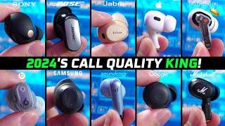 2024 BEST Earbuds for Call Quality!  Tested in NOISY Public Place (Updated)