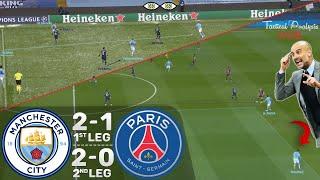 How Man. City Outplayed PSG in Both Legs to Get to Their 1st Ever Champions League Final - Tactics