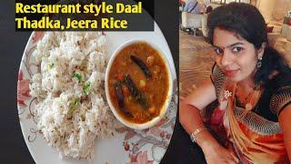 Soumya Creations | Jeer Rice | Dal Thadka | Restaurant style Jeera Rice and Dal Thadka recipe