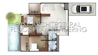 Easy Architecture Floor Plan Render Photoshop