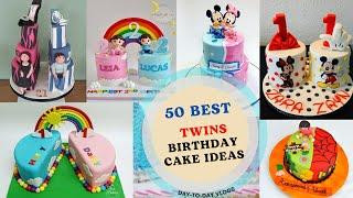 TOP 50 TWINS BIRTHDAY CAKE IDEAS|TWINS CAKE|DaytoDayVlogs#shortvideo #birthday #twins #birthdaycake