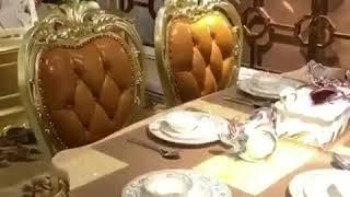 Foshan oe-Fashion furniture luxury dining set furniture