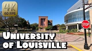 Driving Around University of Louisville Campus in 4k Video