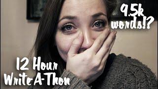 9.5k Words in One Day!? - 12 Hour Write-A-Thon | Writing Vlog