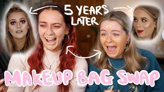 SWAPPING MAKEUP BAGS WITH SOPH... AGAIN. GET READY WITH US 5 YEARS LATER! | EmmasRectangle
