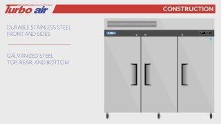 Turbo Air M3R72-3 78" Three Section Reach-In Refrigerator