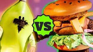 Paco Plantain vs Burger Bear FOOD FIGHT | Kaiju Big Battel - FULL MATCH