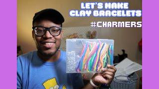 LET'S MAKE CLAY BRACELETS TOGETHER!! (DIY CLAY BEAD BRACELETS) | Charms By Prince