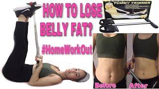 TUMMY TRIMMER HOME WORKOUT | FLATTENS TUMMY IN JUST MINUTES A DAY