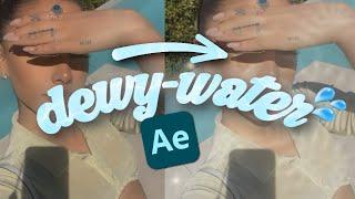 3D DEWY REFLECTIVE  Water Overlay In After Effects! | Easy How-To Tutorial