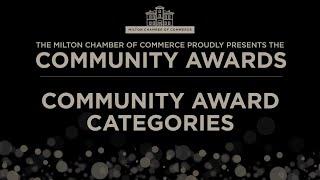 Milton Chamber of Commerce Community Awards - Community Awards Categories